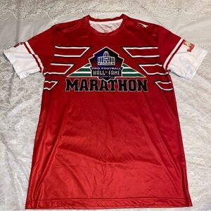 Red Marathon Men’s Jersey Pro Fooball Hall of Fame Canton Ohio Half Marathon